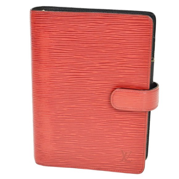 LOUIS VUITTON Agenda MM Diary Day Planner Cover Epi Leather Red - Picture 1 of 15